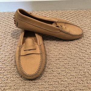 Tod’s light beige moccasins women’s 8.5